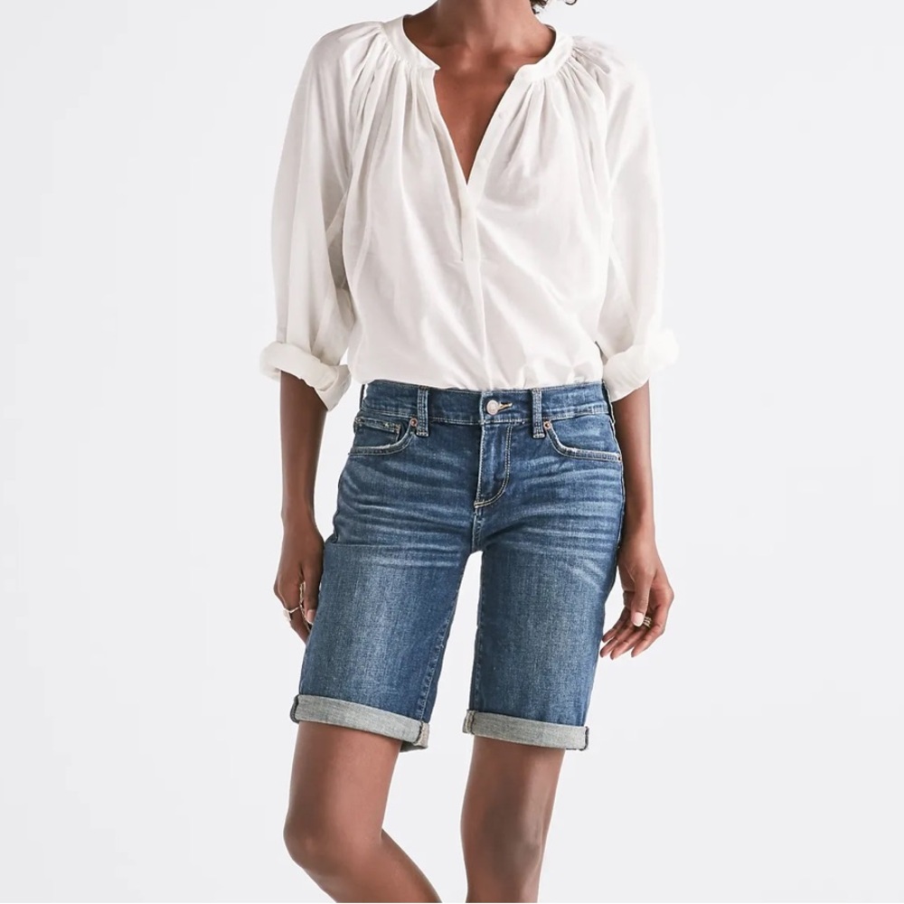 Lucky Brand Blue Denim Bermuda Shorts Size 10